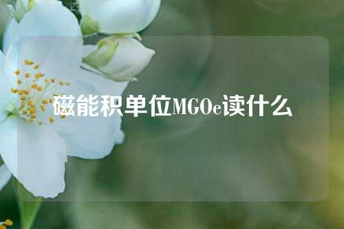 磁能積單位MGOe讀什么