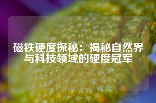 磁鐵硬度探秘：揭秘自然界與科技領域的硬度冠軍