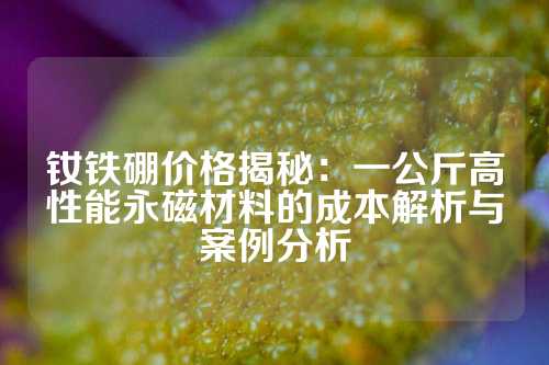 釹鐵硼價(jià)格揭秘:一公斤高性能永磁材料的成本解析與案例分析