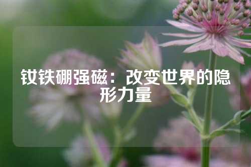 釹鐵硼強(qiáng)磁:改變世界的隱形力量