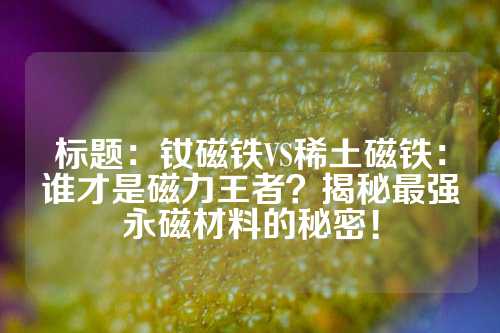 標(biāo)題:釹磁鐵VS稀土磁鐵:誰(shuí)才是磁力王者?揭秘最強(qiáng)永磁材料的秘密!