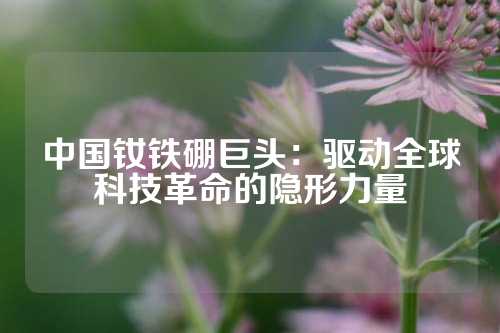 中國釹鐵硼巨頭:驅(qū)動全球科技革命的隱形力量