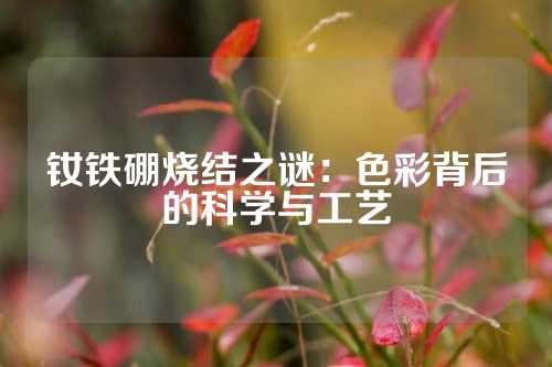 釹鐵硼燒結(jié)之謎:色彩背后的科學(xué)與工藝