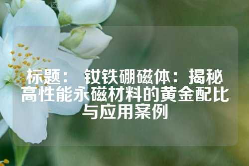 標題: 釹鐵硼磁體:揭秘高性能永磁材料的黃金配比與應(yīng)用案例