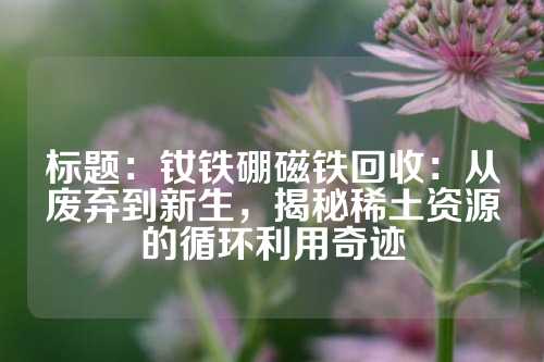 標(biāo)題:釹鐵硼磁鐵回收:從廢棄到新生,揭秘稀土資源的循環(huán)利用奇跡