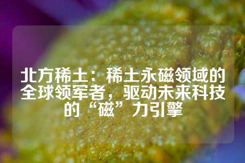 北方稀土：稀土永磁領域的全球領軍者，驅動未來科技的“磁”力引擎