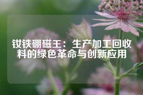 釹鐵硼磁王：生產(chǎn)加工回收料的綠色革命與創(chuàng)新應(yīng)用