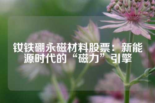 釹鐵硼永磁材料股票:新能源時(shí)代的“磁力”引擎