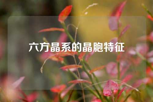 六方晶系的晶胞特征