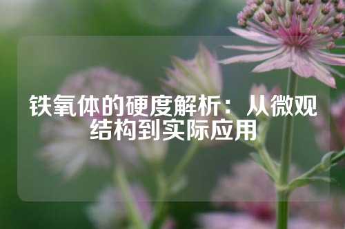 鐵氧體的硬度解析：從微觀結(jié)構(gòu)到實際應(yīng)用