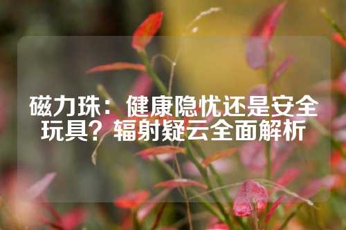 磁力珠：健康隱憂還是安全玩具？輻射疑云全面解析