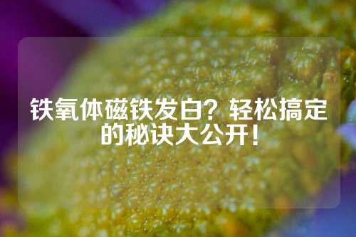 鐵氧體磁鐵發(fā)白？輕松搞定的秘訣大公開(kāi)！