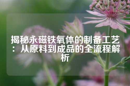 揭秘永磁鐵氧體的制備工藝：從原料到成品的全流程解析